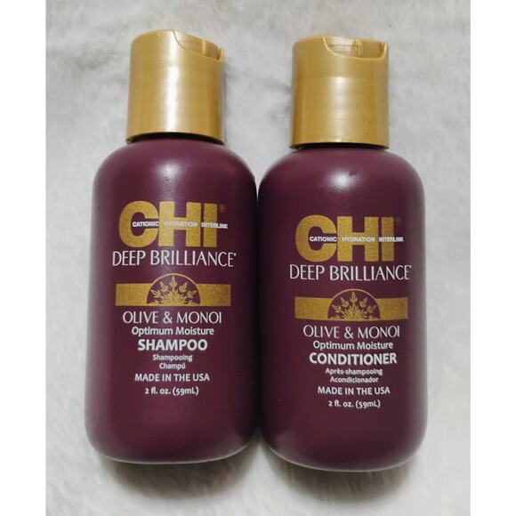 CHI Deep Brilliance Professional Olive & Monoi Neutralizing Shampoo& conditioner - Picture 1 of 5